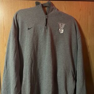 Nike Men's Gray Zip-Up Sweater